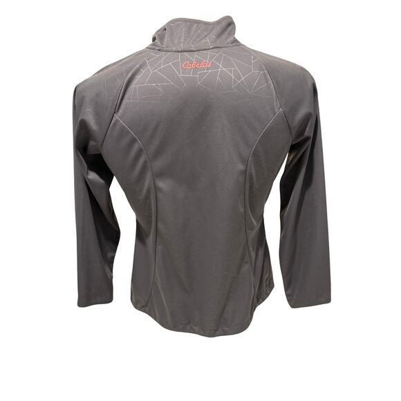 Cabela’s Women Gray Softshell Jacket Medium M Full Zip Outdoor Hiking Activewear - Picture 5 of 6